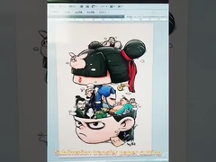 Material de papel tipo A3/A4 Transferencia de calor de inyección de tinta ligera/oscura para sublimación en camiseta